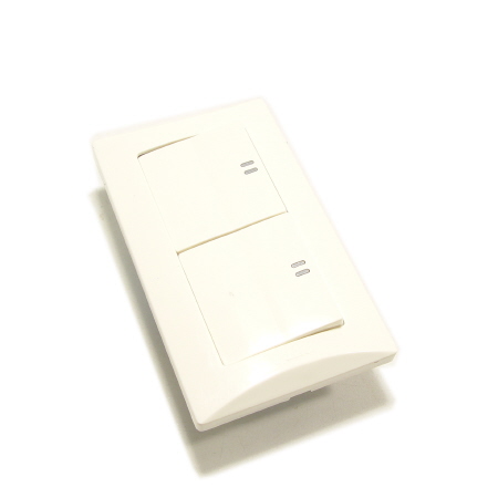 텀블러 백색 매입 스위치 1로 2구 1