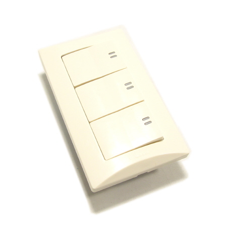 텀블러 백색 매입 스위치 1로 3구 1