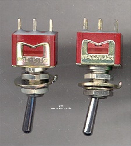 토글(toggle) 똑딱 3단 소형 스위치 6발 1