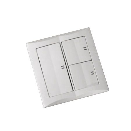 텀블러 백색 매입 스위치 2개용 3구 1