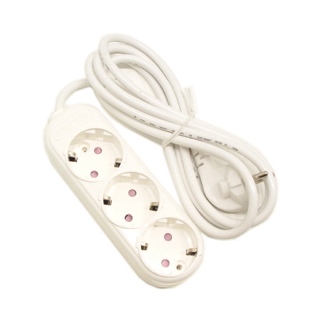 멀티탭 접지  3구 220V 2M 1