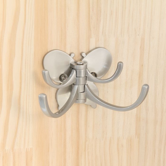 나비 옷걸이 무광실버 1