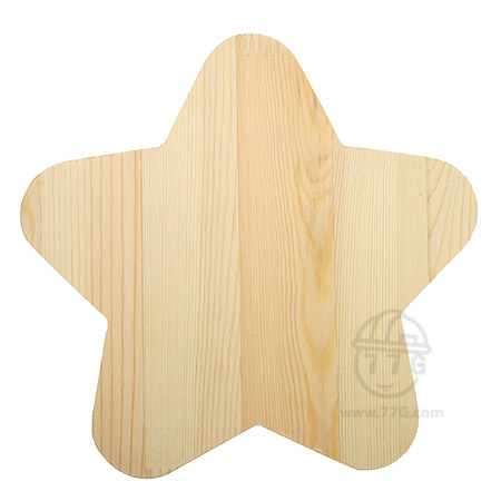 원목 포크아트 재료 스타 두께(15mm) 1