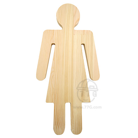 원목 포크아트 재료 여자 두께(15mm) 1