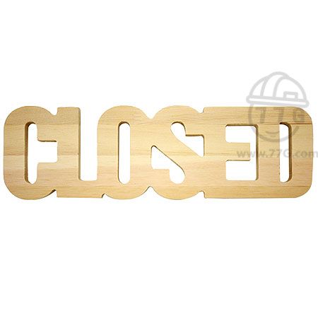 원목 포크아트 CLOSED 두께(15mm) 1