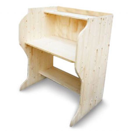 천연 원목 독서실 열공 책상 수험생, 학생용 (18mm)