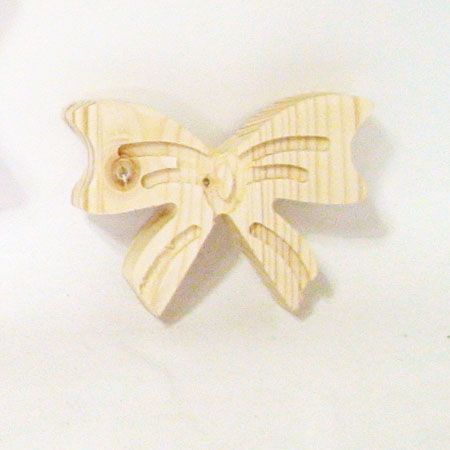 원목 리본 장식 소 손잡이 대용가능 두께(15mm) 1