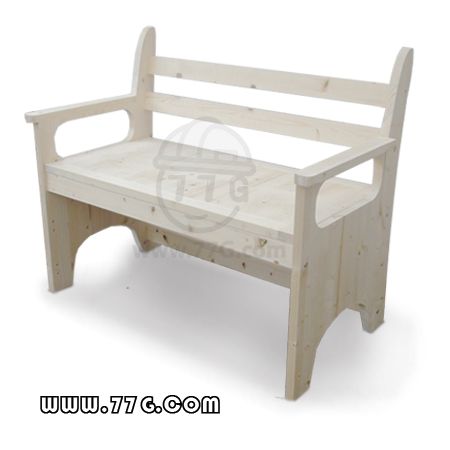 벤치형 간편조립 원목팔걸이의자 1