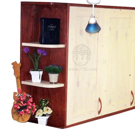 싱크대 상부 원목 코너 장식장 200 1