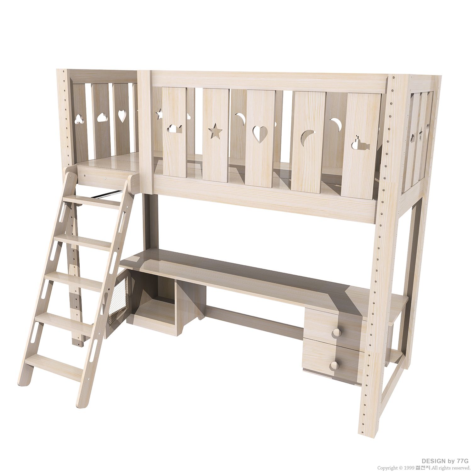 스마트 벙커 침대 (책상 세트) 1