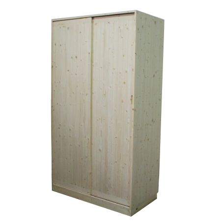 베이직 미닫이 원목 옷장 18mm 1