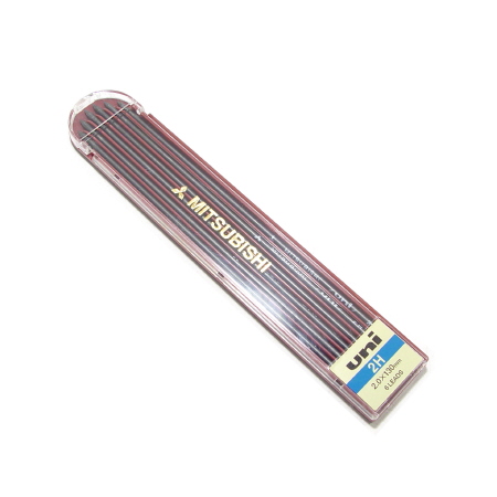 목공용 2mm 2H 샤프심 (흑색) 1