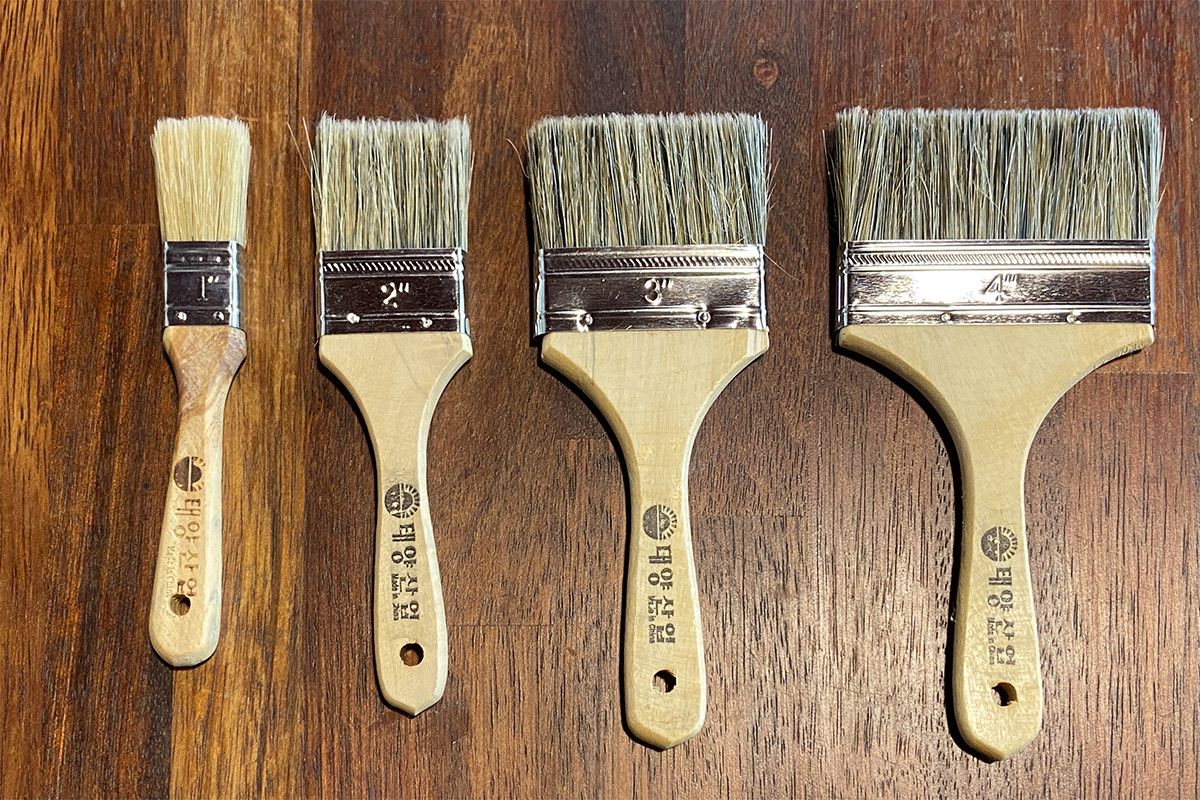 막붓 2인치 50mm(돼지털) 1