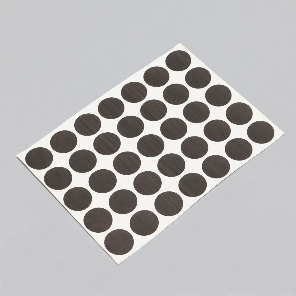 블랙 코팅합판용 나사못머리 스티커(지름:15mm) 1