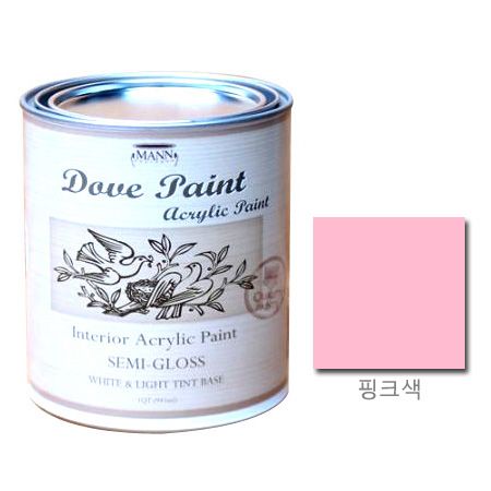 도브 페인트 반광 핑크색 945ml 1