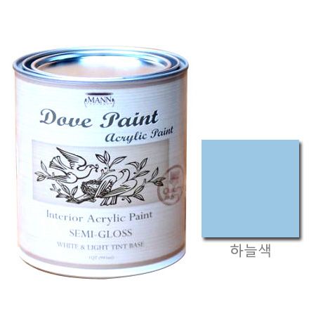 도브 페인트 반광 하늘색 945ml 1