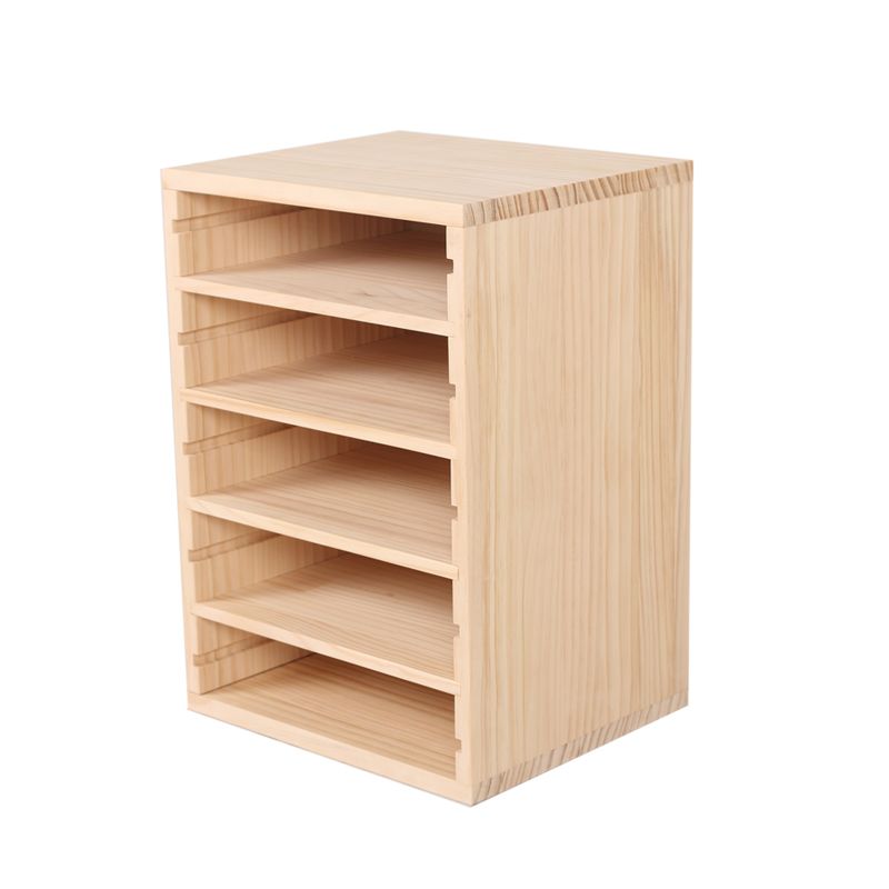  A4용지 보관함 지류함 (선반 간격 82mm) 집성원목 18mm 1