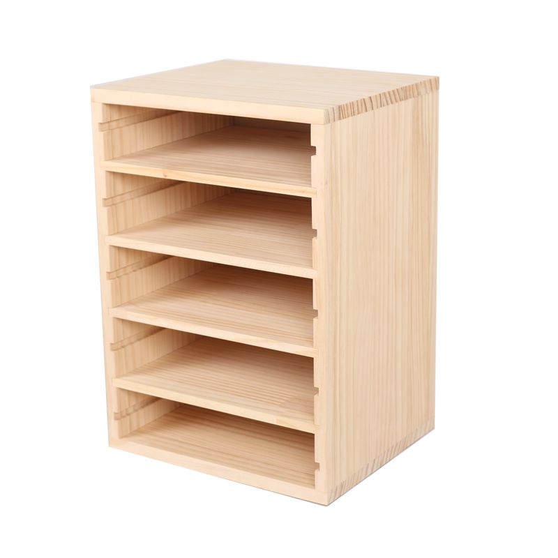 A4용지보관함 지류함 (선반 간격 182mm) 집성원목 18mm 1