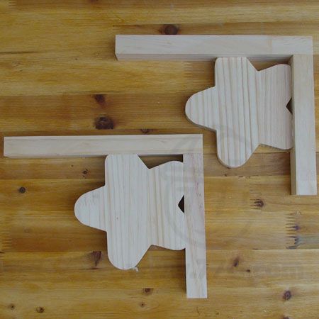 우드워커 원목까치발 2개 1조 · 스타 20×25cm 1