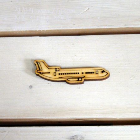 버닝아트 장식물 비행기 W 65mm X H 20mm 1