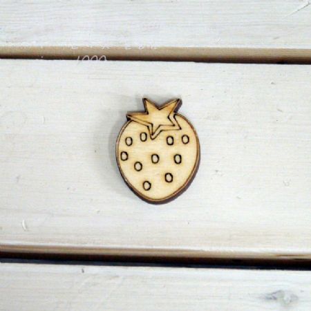 버닝아트 장식물 딸기 1 W30mmXH40mm 1