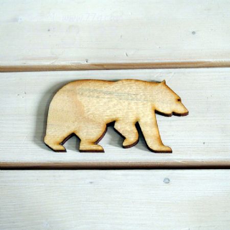 버닝아트 장식물 곰 W 100mm X H 60mm 1