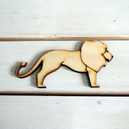 버닝아트 장식물 사자 W 130mm X H 70mm 1