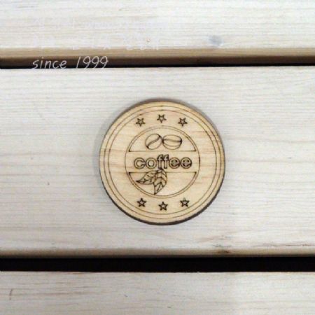 버닝아트 장식물  커피로고2 W50mmXH50mm 1