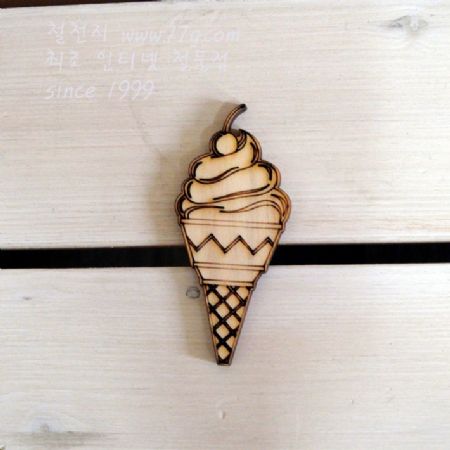 버닝아트 장식물 아이스크림4 W35mmXH78mm 1