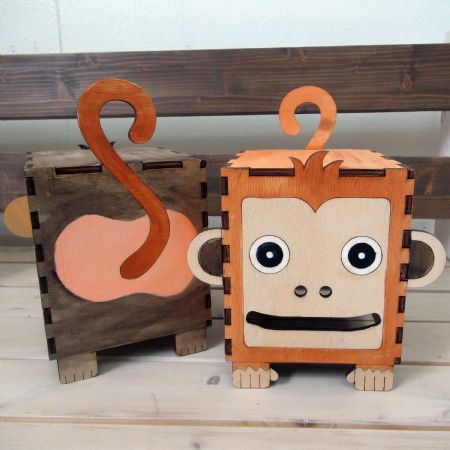 버닝아트 롤티슈 케이스 원숭이 1