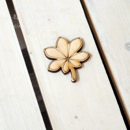 버닝아트 장식물 나뭇잎6 W50mmXH55mm 1