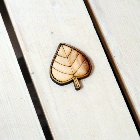 버닝아트 장식물 나뭇잎7 W40mmXH50mm 1