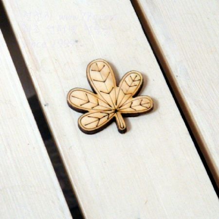 버닝아트 장식물 나뭇잎11 W48mmXH48mm 1