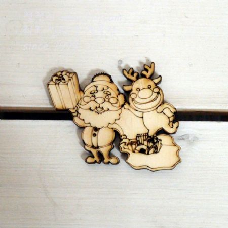 버닝아트 장식물 산타와 루돌프1 W80XH62 1