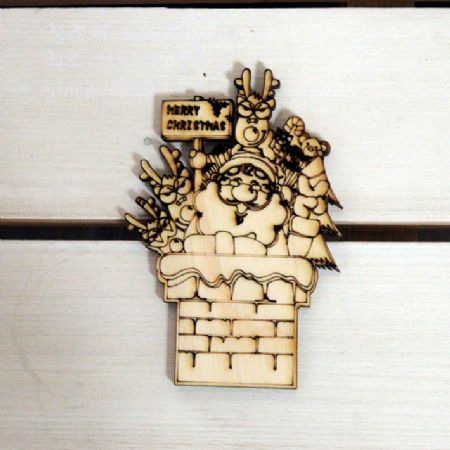 버닝아트 장식물 산타와 루돌프3 W75XH107 1