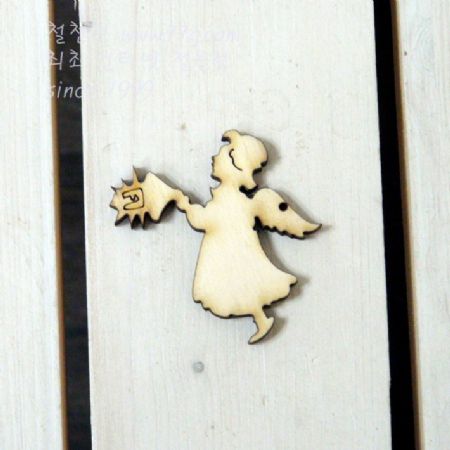 버닝아트 장식물 천사소녀4 W53XH52mm 1