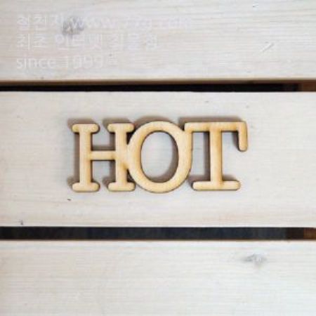 버닝아트 장식물 단어2 HOT W93XH36mm 1