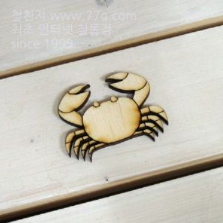 버닝아트 장식물 꽃게 W60XH45mm 1