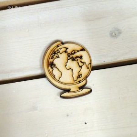 버닝아트 장식물 지구본 W50XH60mm 1
