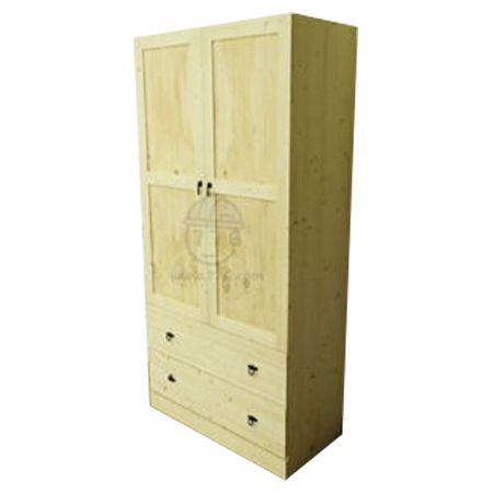 베이직 2단 서랍 원목 옷장 1