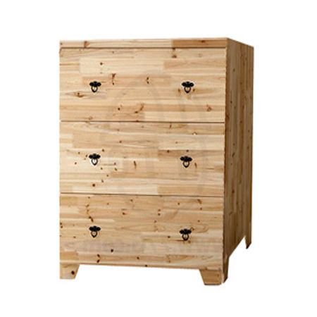 베이직 3단 원목 서랍장