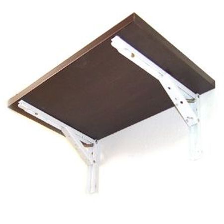 유광 코팅합판 접이식 선반 18mm 월넛색 1