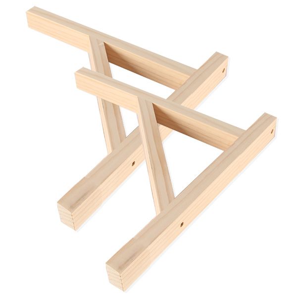 원목 까치발 선반(기둥형)2개 세트 1