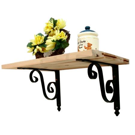 오블리제 블랙 원목 스틸선반 깊이300mm(15kg 내구성)