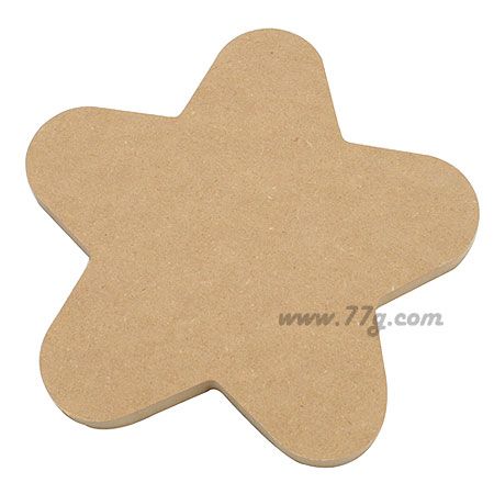 포크아트 둥근별(대) mdf화이트 두께(15mm) 1