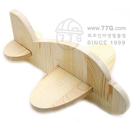 원목 포크아트 재료 비행기 두께(15mm) 1