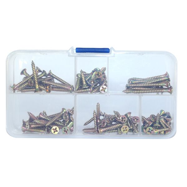 꺽쇠 뒷판 레일용 목공용 피스 셋트 1