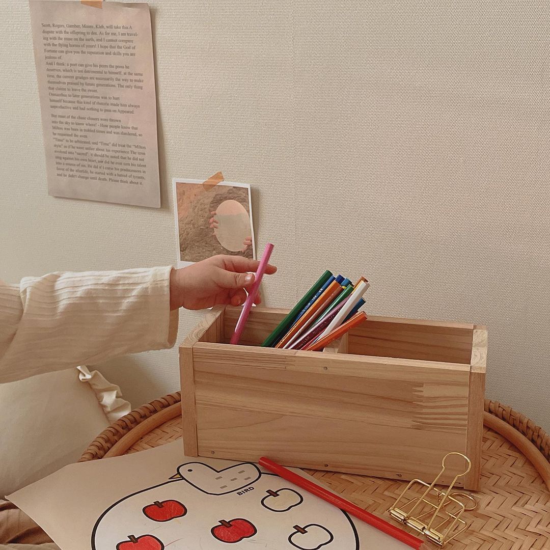 연필꽂이 2단 10인용