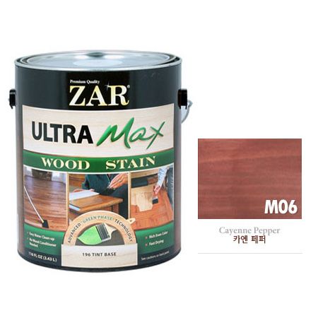 ZAR 울트라 맥스 친환경 우드스테인 500ml M06 카엔 페퍼 1