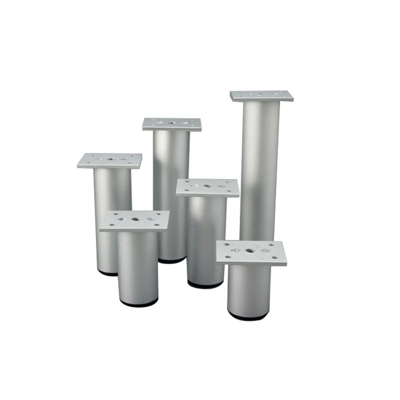 철천지 원형 가구다리 식탁다리 테이블 철제 쇼파다리 발통 실버 6cm 1